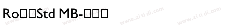 RoナウStd MB字体转换